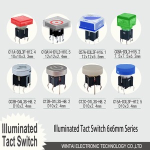 Wintai-Tech China Großhandel LED-Schalter Druckknopf LED-Drucksc halter Kappe Licht taktile Schalter - Product Image 3