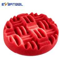 EVERTOOL Tampon de polissage métallique vert pour l'entretien automobile, tampon de polissage en mousse pour verre, tampon de polissage rotatif, tampon de lustrage, éliminateur de rayures pour voiture