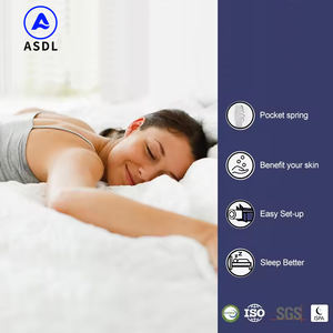 Precio barato King Queen doble colchón dormitorio hecho en China Natural látex bolsillo primavera colchón <span class=keywords><strong>de</strong></span> <span class=keywords><strong>espuma</strong></span> viscoelástica - Product Image 5