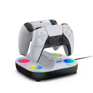 Dobe TP5-35115 Phổ Kép Nhanh Chóng Sạc Dock Cơ Sở Cho PS5 / PS5 Cạnh Trò Chơi Điều Khiển Phí Trạm Với Bầu Không Khí Ánh Sáng - Product Image 1