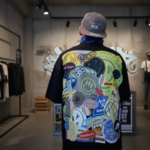 T-shirt Oversize Unisex in Cotone 100% Pesante 320gsm, Stampa Personalizzata DTG, Vestibilità Boxy, Effetto Lavato - Product Image 1