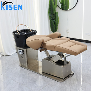 Cama de masaje eléctrica para champú tailandés, cama de masaje eléctrica para lavado de cabello en salón, spa capilar, masaje eléctrico para pedicura, cama de belleza para champú - Product Image 2