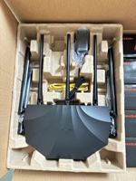 Router Inalámbrico AC2100, Router Gigabit Tenda AC23 de Doble Banda 2033Mbps 2.4G 5.0GHz, Repetidor Wifi con 7 Antenas de Alta Ganancia, Mayor Cobertura