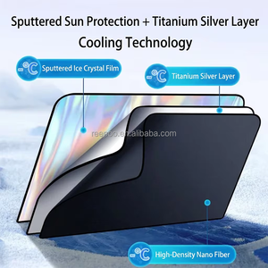 2026 New Foldable Car Sunshade UV Heat Insulation Universal Auto Front Side <b>Window</b> Car Sunshade Custom Logo Wholesale - Product Image 3