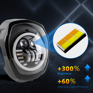 Phare avant de moto à LED, <span class=keywords><strong>style</strong></span> populaire, coque extérieure épaissie, 2600lm, lumière auxiliaire super lumineuse - Product Image 1