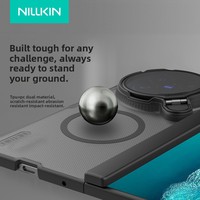 Étui de téléphone portable magnétique Nillkin Super Frosted Shiled Prop pour Vivo X Fold 6 avec protection de l'appareil photo et béquille