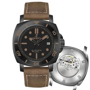 luxury automatic men luminous watch hands part 100m dive watch custom logo mens automatic watch