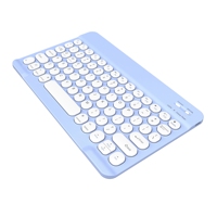 Teclado BT con Logotipo Personalizado, Tecla Redonda de 10 Pulgadas, Compatible con Android para Samsung S10 FE y con Sistema Windows, Nuevo Soporte