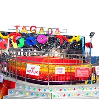 Emozionanti Giostre Disco Tagada per Interni ed Esterni, Giochi da Luna Park, Capacità 30 Persone, Potenza 30kw, in Vendita