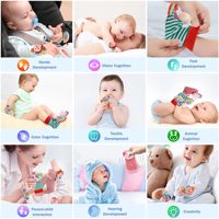 3D mignon Animal coton chaussettes doux bébé poignet hochet pied Finder chaussettes ensemble nouveau-né enfants présent pour anniversaire vacances naissance