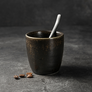 Suojiuju — ensemble de tasses à thé en grès, coupe de café avec céramique de haute qualité, 150ML, style rustique, noir, café <span class=keywords><strong>Mocha</strong></span> - Product Image 3