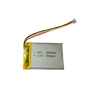 <span class=keywords><strong>Lithium</strong></span> có thể sạc lại 603040 <span class=keywords><strong>3.7V</strong></span> 700mAh 063040 Li-Ion <span class=keywords><strong>Polymer</strong></span> Battery pack với PCB và NTC - Product Image 1