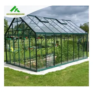 Aluminium profil grün haus liefert einfeld hause prefabricate struktur viktorianischen tropical erdbeere tomate gewächshaus
