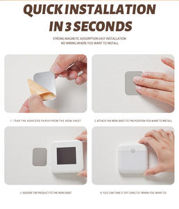 Lampu malam Sensor gerak cerdas, lampu malam Sensor gerak cerdas-dapat diisi ulang USB, induksi tubuh manusia 120 ° untuk koridor/lorong/kamar tidur, LED pelindung mata - Product Image 6