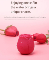 Erwachsenen 10-Gang Rosen-Klitoris-Saugvibrator für Frauen Brustwarzen-Stimulator Silikon-Rosen-Sexspielzeug Weiblicher Masturbator Erotikspielzeug