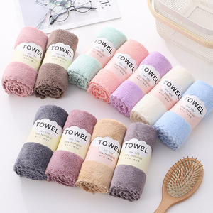 3-Pack/5-Pack mật độ cao san hô Fleece mặt khăn siêu mịn sợi rắn màu sợi nhỏ Quà Tặng công ty Quà tặng khuyến mãi - Product Image 2