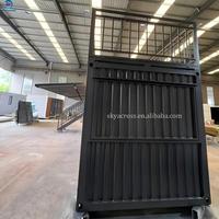 Maison conteneur tendance à double étage personnalisée, boutique mobile et gîte, bâtiment préfabriqué en acier pour magasin et bureau en zone touristique