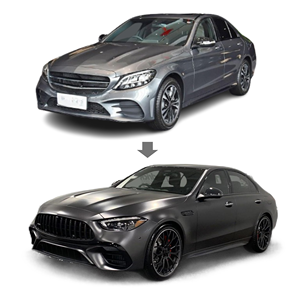 Kit Carrozzeria AKY di Alta Qualità Non Verniciato per Mercedes Benz Classe C W205/W206 2015-2021, Paraurti C63 AMG, Fari Posteriori e Anteriori - Product Image 3