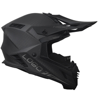 Nouveau Casque de Motocross et Motoneige Léger en Fibre de Carbone Noir Mat avec Boucle Magnétique et Anneau en D, Modèle ECE 22.06 Personnalisé pour Homme 2026