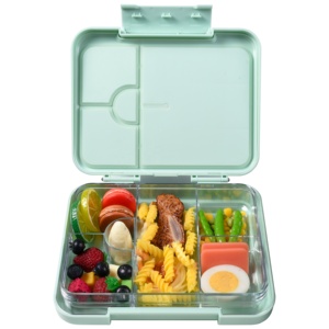 Boîte à lunch pour enfants en plastique avec gourde pour enfants, matériau Tritan, plateau amovible, sans BPA, <span class=keywords><strong>bento</strong></span> - Product Image 3