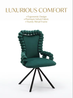 Chaise de salle à manger en velours, style populaire, haute durabilité, vente en gros d'usine, support OEM & ODM, pour mobilier de maison