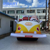 Ballon géant gonflable personnalisé en forme de bus pour la décoration de fêtes scolaires, facile à installer