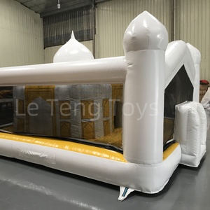 Castillo Inflable de PVC Silencioso, Mini Trampolín, Castillo Hinchable Blanco, Trampolín Interior Silencioso para Niños, Inflable, Certificado CE, Impermeable - Product Image 4