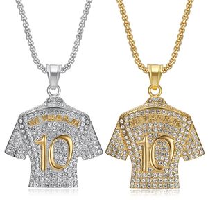 Collier en acier inoxydable plaqué or pour homme, pendentif de football, bijoux de football, collier de football - Product Image 5
