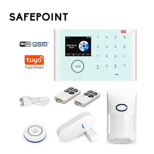 Tuya WiFi Alarm System Smart Home Security System Smart Life WiFi Alert Kit DIY Factory Selling App Alerts Security Camera
