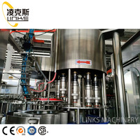 Certification CE Complète 3 en 1 Usine d'embouteillage de remplissage de boissons gazeuses entièrement automatique Machines