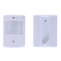 Sensor Gerak Pintu Bisnis Pintar Terlaris, Bel Nirkabel dengan Receiver Plug-in, Detektor PIR, Sistem Keamanan Rumah Berbahan ABS