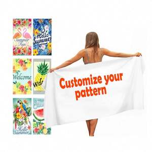 Toalla de Playa Personalizada de Microfibra de Poliéster y Algodón de Secado Rápido, Grande, Estampada, Resistente a la Arena, con Logotipo Impreso, a Prueba de Niños, para Todas las Estaciones - Product Image 6