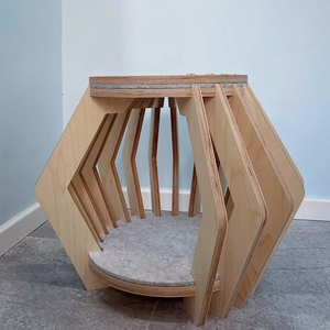 Casa para Mascotas de Madera Universal para las Cuatro Estaciones, Estilo Moderno, con Cierre de Botones, para Gatos y Perros, para la Sala de Estar - Product Image 1