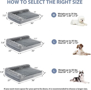 Herstellerpreis Umweltfreundliches Hochwertiges Luxuriöses Übergröße Hund Anti-Rutsch Waschbares Tierbett - Product Image 4