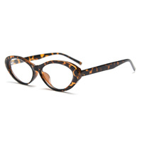 MS 72530 Nuevas Gafas Ópticas con Protección Anti-luz Azul, Montura Ovalada Pequeña Estilo Ojo de Gato, Gafas Vintage Modernas para Mujer