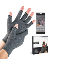 Gants de compression thérapeutiques sans doigts en cuivre pour le soulagement de la pression et l'arthrite