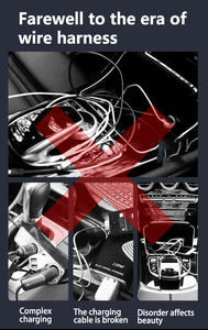 닛산 순찰 슈퍼 사파리 2020-2022 자동차 무선 충전기 빠른 휴대 전화 충전 담배 라이터 인테리어 수정 자동 - Product Image 6