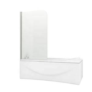 Vente chaude Moderne Carré Pivot Argent <span class=keywords><strong>Baignoire</strong></span> Écran 6mm Verre Trempé Pliant Style Ouvert pour Salle De Bains ou Hôtel - Product Image 1
