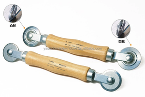 החברה באיכות הטובה ביותר 3 מ "מ עבה רעש נמוך פלדה נירוסטה דירה מודרנית מסך דירה מודרני מתגלגל כלי עץ ידית רולר - Product Image 5