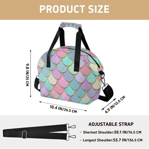 Sac à déjeuner isotherme personnalisé OEM avec design sirène et sangle réglable, sacs isothermes personnalisés pour le travail, l'école, les pique-niques et les voyages - Product Image 2