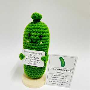 TK Adorno de Patata de Ganchillo Hecho a Mano, Familiar, Lindo, de Apoyo Emocional, con Palabras Positivas y de Ánimo, Arte Decorativo de Lana Tejida - Product Image 4