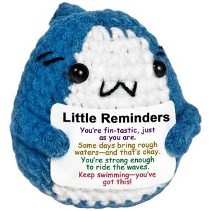 Aanpassen Handgemaakt Gehaakt Schattig Speelgoed Bijenkat Taco Haai Dinosaurusschildpad Emotionele Inspirerende Positieve Dieren Cadeau - Product Image 3