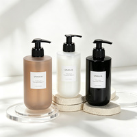 Bouteilles en plastique PET personnalisées de 250 ml, 300 ml, 500 ml en forme de U avec pompe pour lotion, shampoing, gel douche, savon pour les mains et emballages de soins de la peau