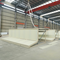 Maison conteneur pliable haute performance anti-rouille pour l'hébergement des travailleurs sur chantier