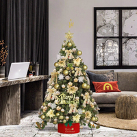 Sapin de Noël miniature personnalisable de 80 cm, à LED, fonctionnant sur piles, durable, idéal pour la décoration de la maison, ornement artificiel en métal