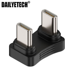 Adaptateur Type-C coudé à 180 degrés, mâle-mâle, charge PD 65W pour téléphones, tablettes et ordinateurs portables - Product Image 1