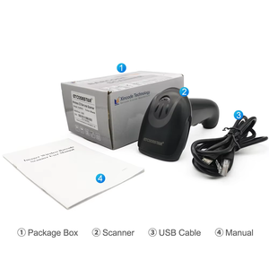 Xincode USB-kabel gebundener OCR-Barcode-<span class=keywords><strong>Scanner</strong></span> 1D 2D-Qr-<span class=keywords><strong>Code</strong></span> Handheld MRZ-Barcode leser Scan-Pass für die Verwendung im Warehouse-Supermarkt - Product Image 6