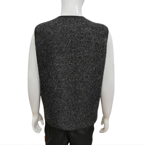 AQTQ <span class=keywords><strong>Gilet</strong></span> zippé en <span class=keywords><strong>laine</strong></span> décontracté pour hommes avec design sans manches Automne/Hiver Coupe-vent Vêtements d'extérieur chauds Logo personnalisé - Product Image 6
