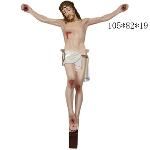 Statue de Jésus de la Divine Miséricorde en fibre de verre, peinte à la main, taille réelle, sculpture religieuse pour la décoration d'église - Product Image 6