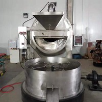 30-500 kg/lot Machine à torréfier les graines de cacao et de café à chauffage électrique au gaz en acier inoxydable
